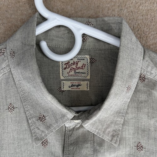 Lucky Brand Distinctive Western Herren Gr. L Floral Garantierte Passform Freizeithemd - Bild 14 von 20