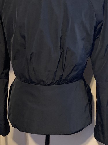 LIDA BADAY-Black Slim Puffer Jacket Made In Canada Size 8 - Picture 4 of 11