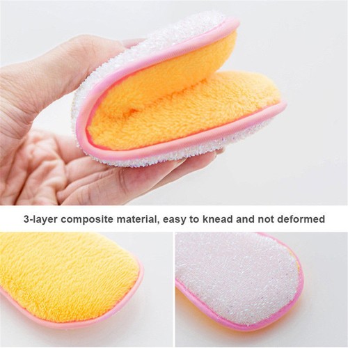 3X Kitchen Cleaning Scouring Pads Double Sided Antibacterial Scrubbing SpongesUK - Picture 7 of 9
