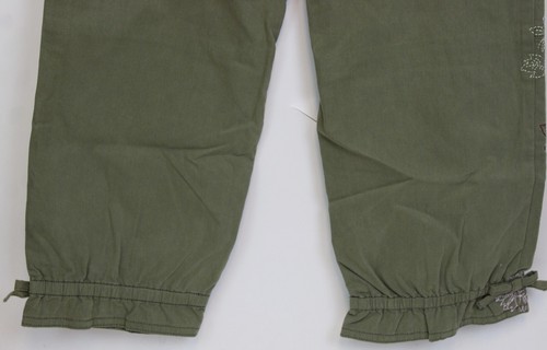 NEW 2005 Gymboree Romantic Garden Pants sz 9 Olive Green Embroidered Elastic Hem - Picture 6 of 8