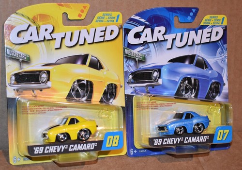 CAR TUNED '69 CHEVY CAMARO # 07 & '69 CHEVY CAMARO # 08 LOT OF 2 NEW - Picture 1 of 8