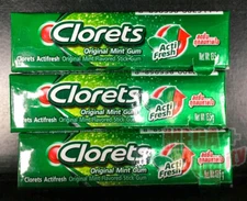 3x13.5g. Clorets Actifresh Original Mint Flavored Gum Mouth Freshener Breath