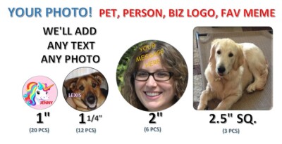 CUSTOM LABELS STICKERS DECALS for almost anything your picture Text Pet Logo