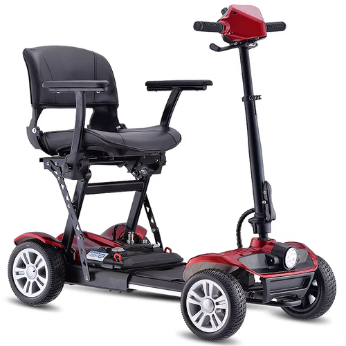 Foldable Elderly Electronic Four Wheel Scooter 24V13AH Easy Uphill Lightweight a - Picture 11 of 12