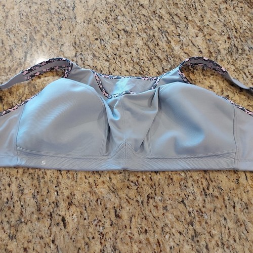 Glamorise SPORT No Bounce Sports Bra Soft Grey/Pink Camouflage 40G NEW W/O Tag - Picture 15 of 18