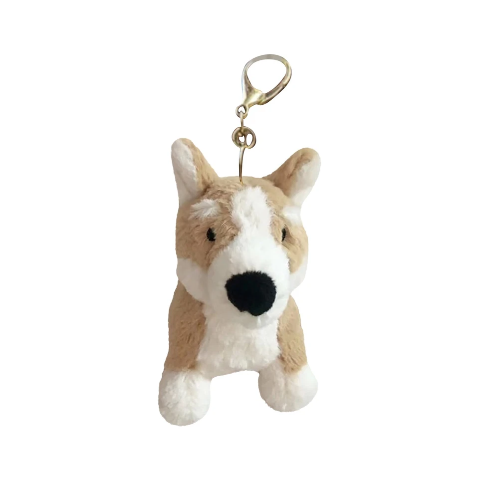 Jelly-cat Betty Corgi Keychain Plush Bag Charm for Travel Gift (Cream & Biscuit) - Image 3 of 4