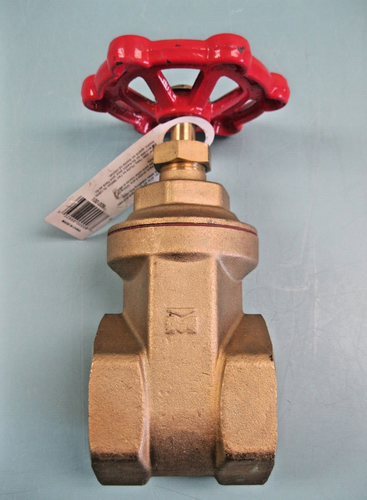 NEW 2" Mueller 100-008 Threaded Brass Gate Valve for Water Oil or Air G19 - Picture 3 of 7