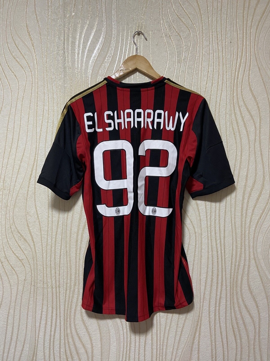 ACミラン EL SHAARAWY 92番 シャツ M AC Milan 2013 - 2014 Home football Adidas long sleeve jersey