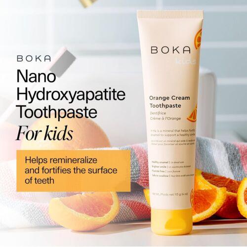 Toothpaste Nano Hydroxyapatite For Kids Oral Care - Orange Cream 4oz 1 pk - Picture 9 of 23