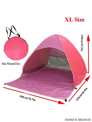 2-3Persons Pop Up Beach Tent Automatic Quickly Open Outdoor UV50+ Portable Mat - Picture 14 of 32