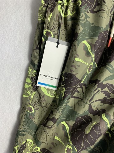 SCOTCH & SODA Green CAMO FLORAL PRINTED SWIMSHORT Men Unisex - Picture 3 of 8