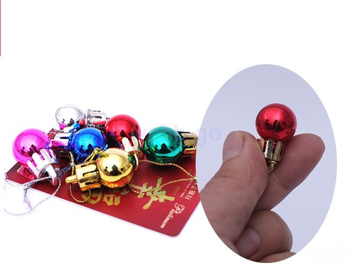 24X 2cm Christmas Tree Decor Baubles Xmas Mini Balls Party Wedding Ornament HOT - Bild 7 von 22