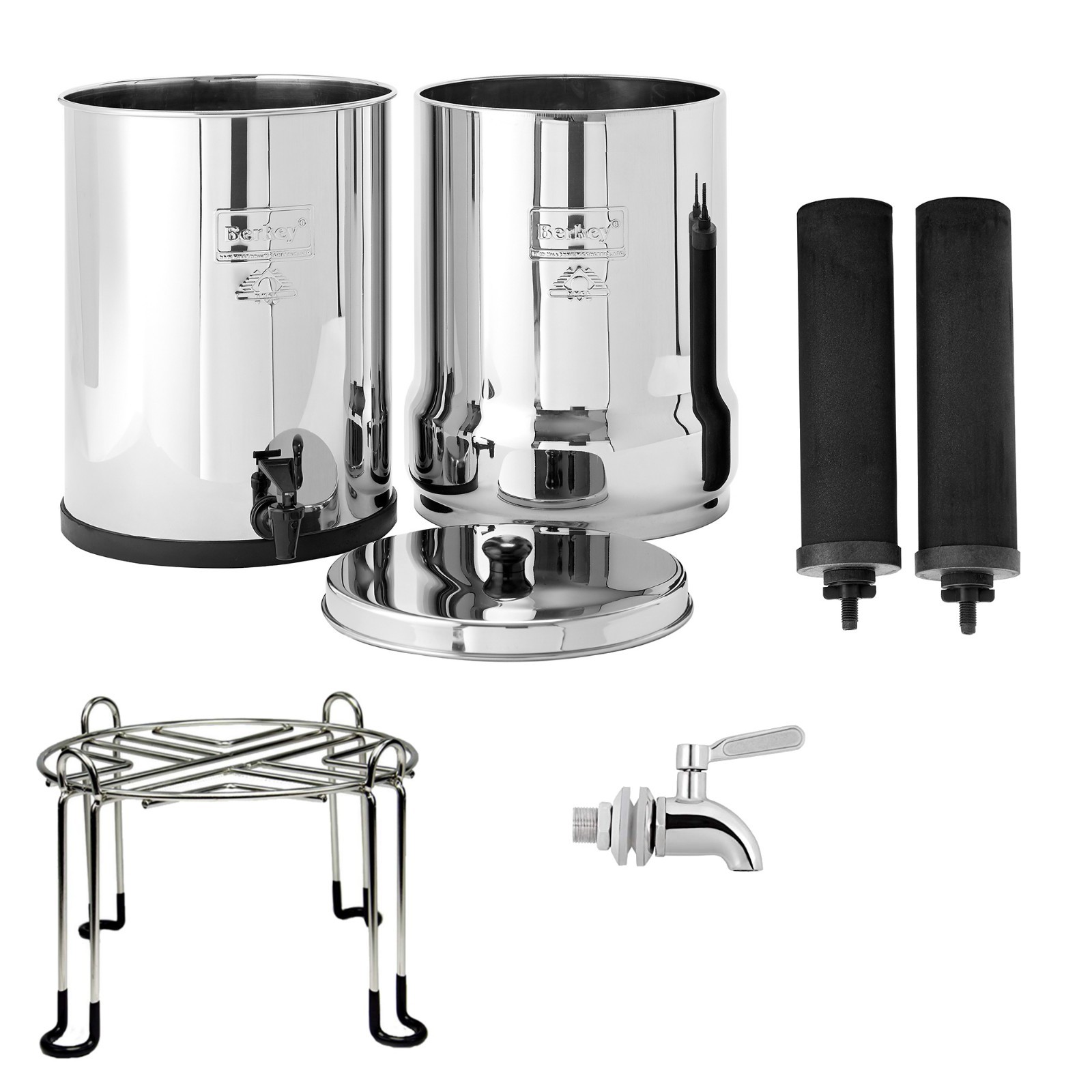 Royal Berkey Water Filter System w Berkey Stainless Steel Stand & Spigot Royal Berkey Water Filter System w Berkey Stainless Steel Stand & Spigot