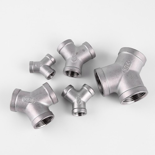 Stainless Steel Y Piece Tee Adapter Connector BSP Thread Pipe Fittings 1/4" ~ 2" - Picture 2 of 14