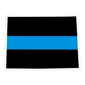 Colorado-CO-State-Thin-Blue-Line-Police-Sticker-Decal-173-Made-in-U-S-A