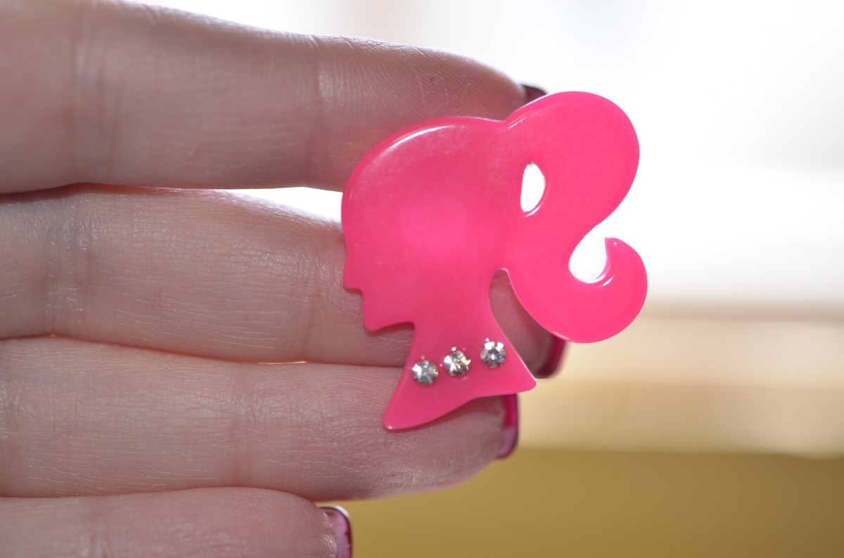 Set Of 5 Cute Ponytail Girl Pushpins / Thumbtacks – Resin, Multi-Color