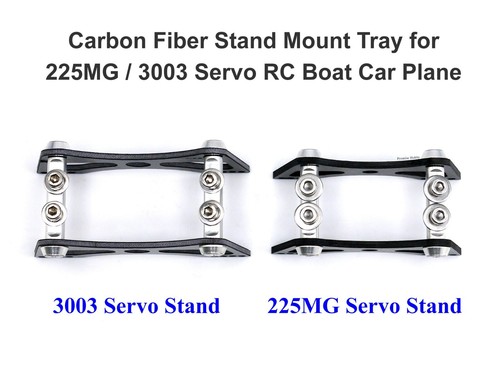 Bandeja de montaje de soporte de fibra de carbono para 225MG / 3003 Servo para RC Barco Coche Avión - Imagen 5 de 19