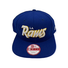 New Era Los Angeles Rams 9Fifty Retro Script Original Fit Adjustable Snapback