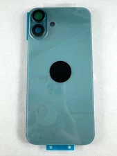 OEM iPhone 16 Plus Back Glass Cover Housing w/Camera Lens Magnets & Adhesive