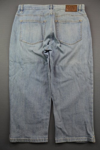 Jean Capri de mezclilla para mujer Ralph Lauren recortado medidas ligeras 36x21 - Imagen 8 de 9