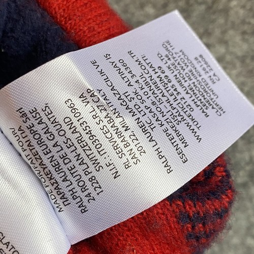 NEW Polo Ralph Lauren Wool Mittens 2022 Team USA Olympic Buffalo Check L/XL - Picture 11 of 18