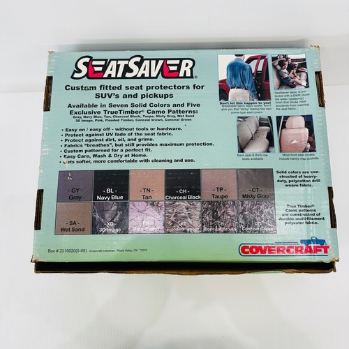 Covercraft SeatSaver Custom Seat Cover Flooded Timber Camo 07-11 GMC SS3381TTFT - Picture 23 of 24