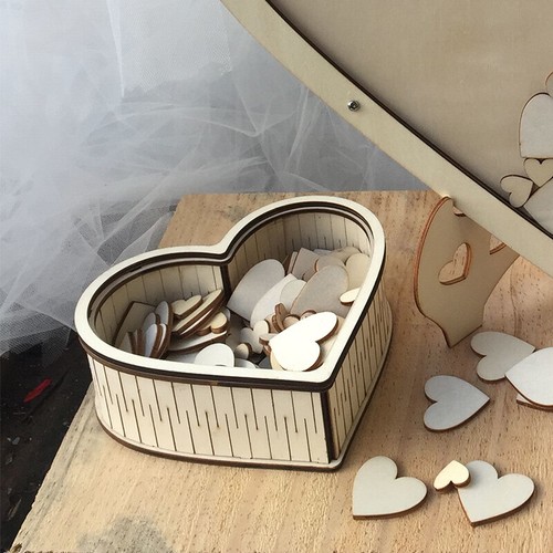Customized Wooden Guest Book Wedding & Baby Shower Decor Guestbook Alternative - Picture 6 of 7
