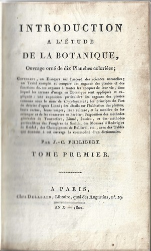 BOTANIQUE Introduction à l'Étude Fleur Semence par J.-C. PHILIBERT AN X 1802 T.1 - Picture 2 of 24