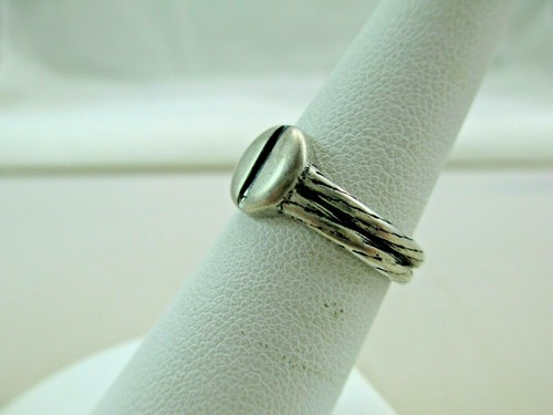 Vintage Sterlingsilber KABELSCHRAUBENKOPF Ring Größe 6 SIGNIERT 114TB - Bild 3 von 10