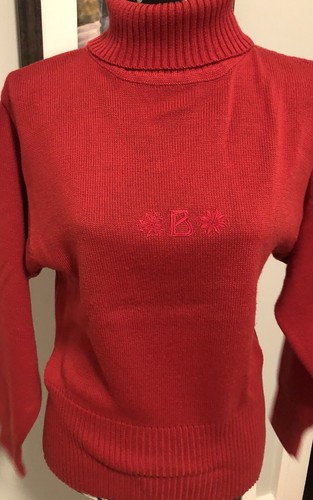 Suéter De Colección Bogner Lana Alpine Apres Esquí Cuello Alto en Rojo Talla Pequeña - Imagen 4 de 7