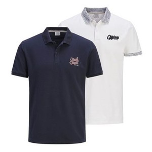 Mens-Polo-T-Shirt-JACK-amp-JONES-Authentic-Cotton-Pique-Collared-Top