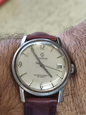 Vintage 1970 Candino superautomatic NOT Working 36MM for repair | eBay