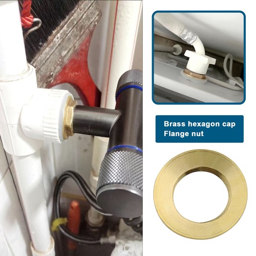 4x 1/2 Inch BSP Flanged Back Nut Brass Tap Plumbing Fitting Nut Hardware - Picture 3 of 7