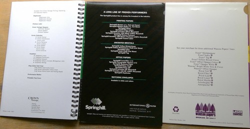 2 Wausau & 1 International Paper Company campioni libretti pubblicità anni 90 - Foto 2 di 12