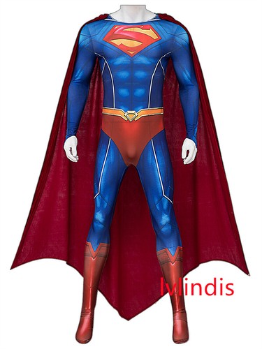 Escuadrón Suicida: Mata a la Liga de la Justicia Superman Disfraz Hombre Body Abrigo Conjunto - Imagen 16 de 17