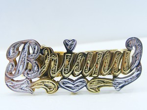 PERSONALIZED-14K-GP-TWO-2-FINGER-NAME-RING-W-HEART