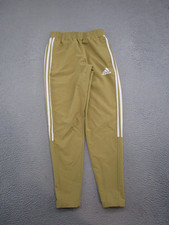 Adidas Primegreen Women's Track Workout Athletic Tapered Pants Size S 3 Stripe