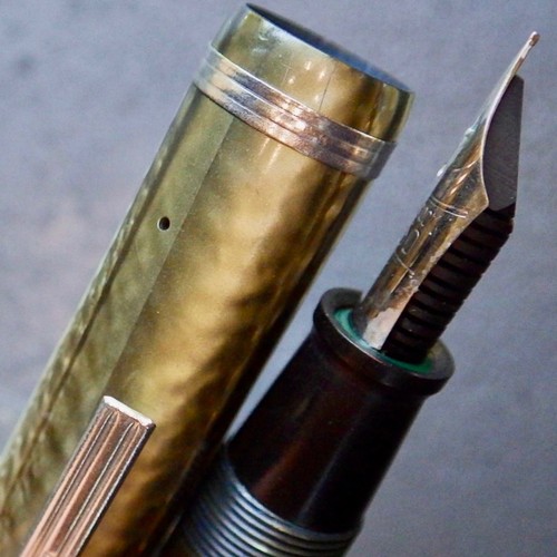 Serviced ESTERBROOK J Fountain Pen•Lever•Mackerel Sky Gray•ReNew 9550 EF Nib - Picture 2 of 7