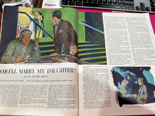 1951 JULY 21 THE SATURDAY EVENING POST complete Ford-Kelland-Alice Ad- great art - Picture 12 of 16