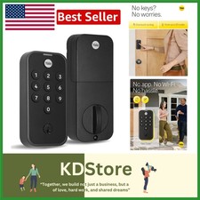 Sleek Weather-Resistant Keypad Deadbolt for Keyless Front Door Access