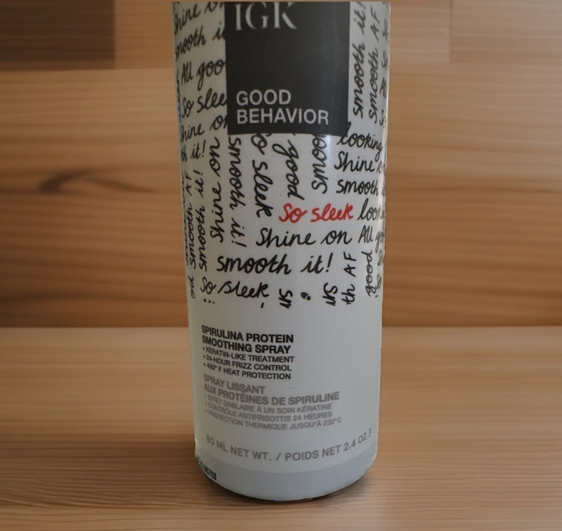 IGK Good Behavior Spirulina Protein Smoothing Spray 2.4oz./80ml Travel MSRP $16