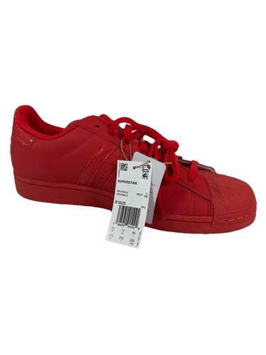 Zapatilla deportiva clásica Adidas Superstar Triple roja para hombre talla 11,5 punta concha nueva con etiquetas IF3525 - Imagen 15 de 15