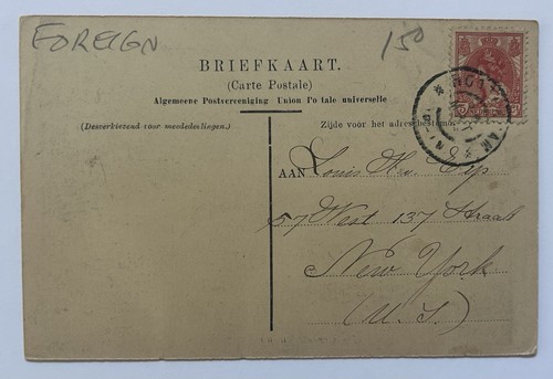 De Overstrooming Hochwasserszene Niederlande Pferdewagen Boot Holländische Postkarte - Bild 2 von 2