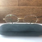 Vintage Tiffany Lunettes Gold Oval Eye Glasses TJ04 48 20 140 C2 23K Gold Plated