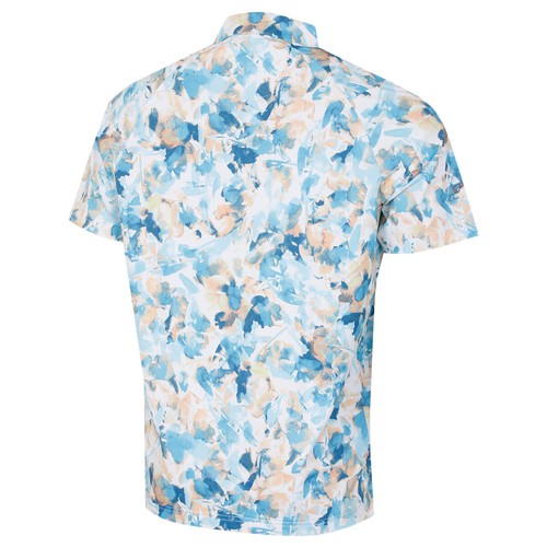 Callaway Golf Mens X-Ray Floral Polo Shirt - Bright White - S - Picture 2 of 4