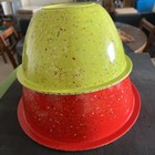 ZAK Designs Confetti Nesting Bowls Set Multicolor Melamine Red Lime Large