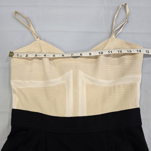 Diane von Furstenburg Tiny Dancer Mini Cocktail Dress Size 4 Black Tan Silk - Picture 8 of 14