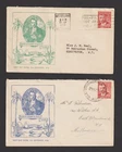 AUSTRALIA PAIR OF 1948 VON MUELLER  FDC ADDRESSED