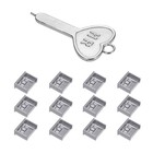 Bloqueur 12 ports verrouillage port USB/poussière PC bloqueur avec clés codées, gris