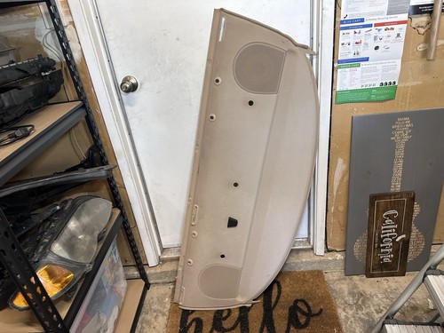 05-11 OEM BMW Rear Window Shelf w/Insulation Tan Fabric 7141210 - Picture 1 of 17